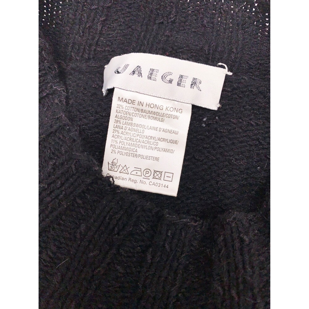 Retro Jaeger Sassy Diva Oversized Accessory Knit Sweater View 4